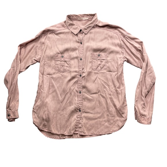 Prana XL Dusty Rose Long Sleeve Button Up - Picture 1 of 5